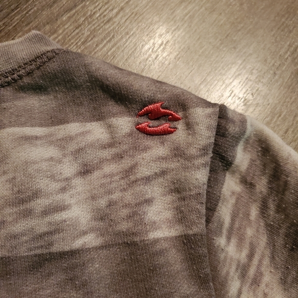 4/$20 Billabong Soft Gray Striped Sweatshirt with Front Pocket, Size S - Picture 3 of 4